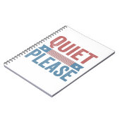 Rustig alsjeblieft Trump Harris debatteren Preside Notitieboek (Linkerzijde)