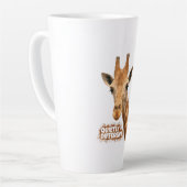 Rustig andere Giraffe - Giraffe Art Latte Mok (Linkerhoek)