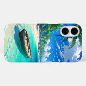 Rustig anime tropisch eiland Case-Mate iPhone case (Achterkant (horizontaal))