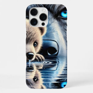 Rustig Beer en mystiek Beer silhouet iPhone 16 Pro Max Hoesje