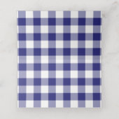 Rustig Blauw Geruit Prettig Kerstfeest (Binnenkant ongevouwen)