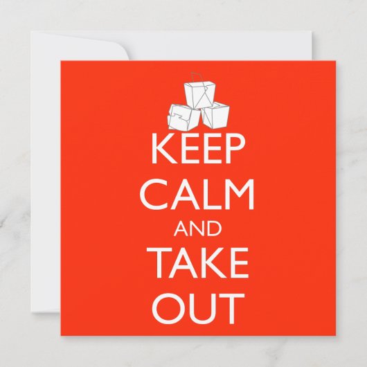 Rustig blijven en de uitnodiging aannemen (Voorkant)