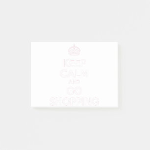 rustig blijven en gaan winkelen post-it® notes