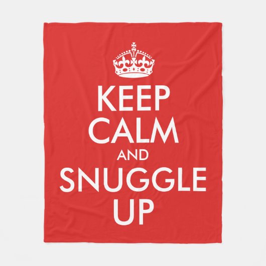 Rustig blijven en omhoog draaien fleece deken (Voorkant)