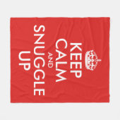 Rustig blijven en omhoog draaien fleece deken (Voorkant (Horizontaal))