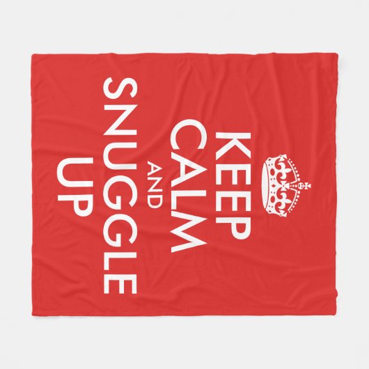 Rustig blijven en omhoog draaien fleece deken (Voorkant (Horizontaal))