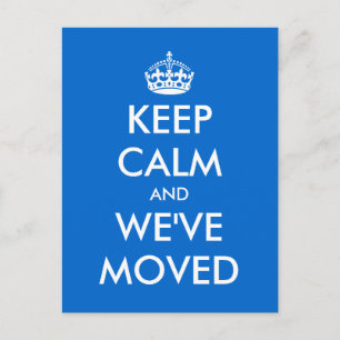 Rustig blijven en we hebben briefkaart verplaatst