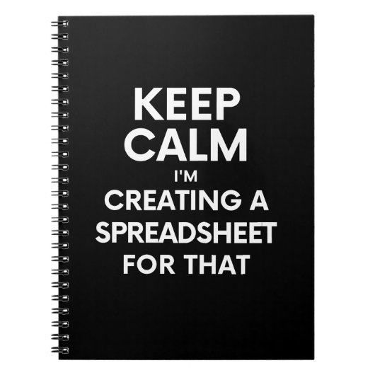 Rustig blijven, ik maak een spreadsheet voor dat notitieboek (Voorkant)