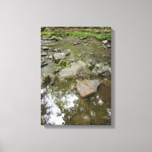 Rustig boscanvasprint | Echt landschap thuis