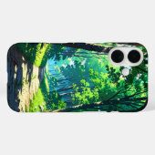rustig bospad Case-Mate iPhone case (Achterkant (horizontaal))