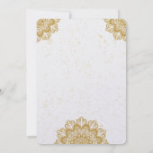 RUSTIG! Bruiloft uitnodiging - Voeg uw gegevens (Achterkant)