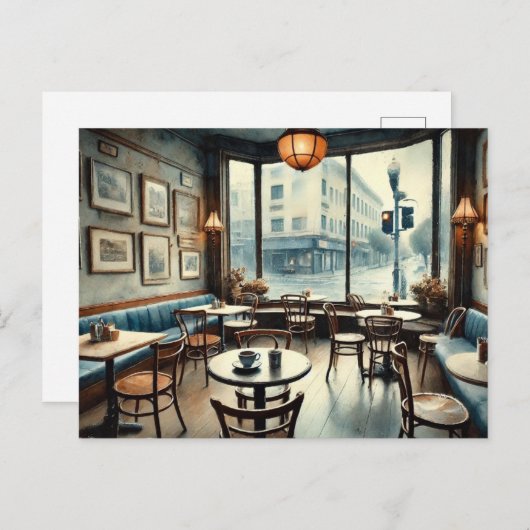 Rustig café in San Francisco Briefkaart (Voorkant / Achterkant)