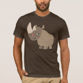 Rustig Cartoon Rhino T-shirt (Voorkant)