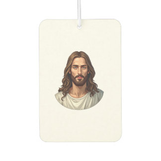Rustig Christus Portret Vintage Gravure Shirt 2 Luchtverfrisser