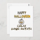 Rustig en ontspannen Happy Halloween Collectie Briefkaart (Voorkant / Achterkant)