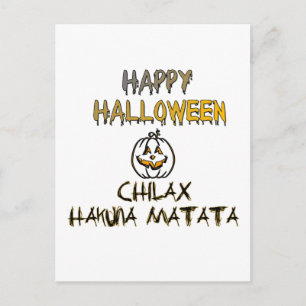 Rustig en ontspannen Happy Halloween Collectie Briefkaart