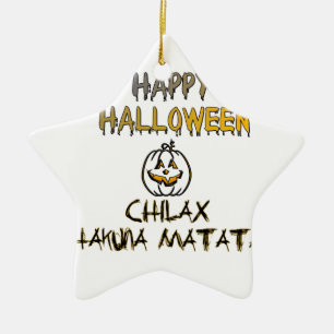 Rustig en ontspannen Happy Halloween Collectie Keramisch Ornament