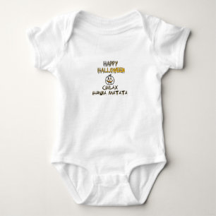 Rustig en ontspannen Happy Halloween Collectie Romper