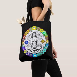 Rustig en serene vreedzame meditatie draagtas