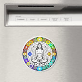 Rustig en serene vreedzame meditatie magneet (Insitu (Vaatwasser))