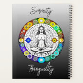 Rustig en serene vreedzame meditatie planner (Achterkant)