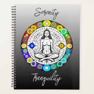 Rustig en serene vreedzame meditatie planner