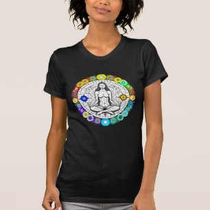 Rustig en serene vreedzame meditatie t-shirt
