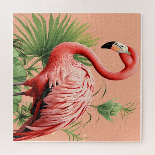 Rustig Flamingo Paradise🌴🦩 Legpuzzel (Horizontaal)