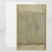 Rustig geschilderd hout briefpapier (Voorkant / Achterkant)