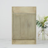 Rustig geschilderd hout briefpapier (Staand voorkant)