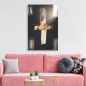 Rustig gezien ~ Kruisvormig Venster, Wedden Emmanu Canvas Afdruk (Insitu (Woonkamer))