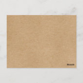 Rustig Gold Heart Script Save the Date Definition Briefkaart (Achterkant)