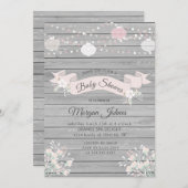 Rustig grijs Baby shower (Voorkant / Achterkant)