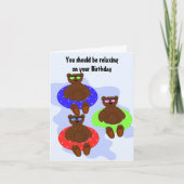 Rustig, het is jouw verjaardag kaart (Voorkant)