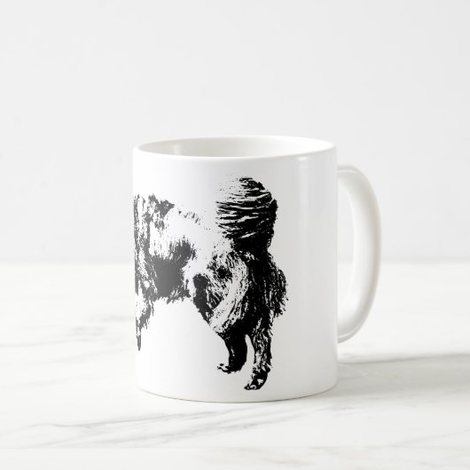 Rustig horloge in het licht van oktober koffiemok (Voorkant rechts)