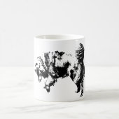 Rustig horloge in het licht van oktober koffiemok (Center)