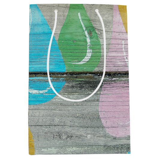 Rustig houtsdesign medium cadeauzakje (Voorkant)