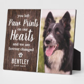 Rustig huisdierherdenking | Foto-aandenken Fotoplaat (Zijkant)