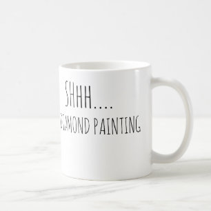 Rustig, ik ben aan het diamond painting koffiemok