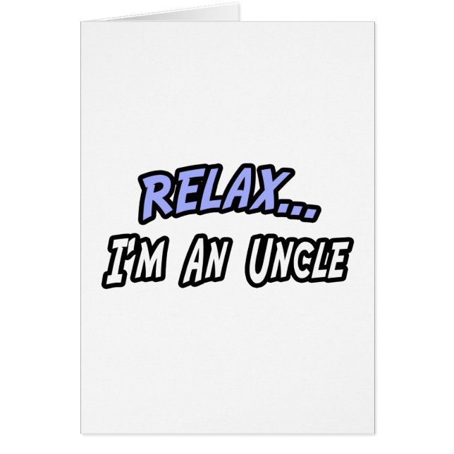 Rustig, ik ben een oom (Voorkant)