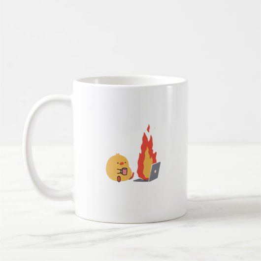 Rustig in chaos – Schattigee Yellow Bird & Fiery L Koffiemok (Links)
