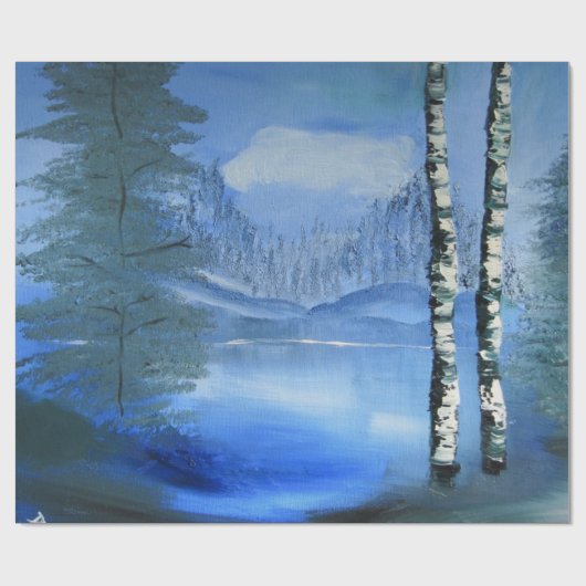 rustig inpakpapier voor meren (Vlak)