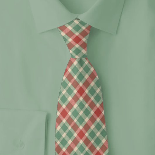 Rustig Kerst Plaid Stropdas