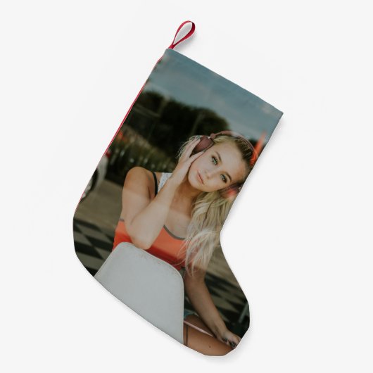 RUSTIG! Kerstkous - gepersonaliseerd - Afbeelding  Kleine Kerstsok (Voorkant (Hangend))