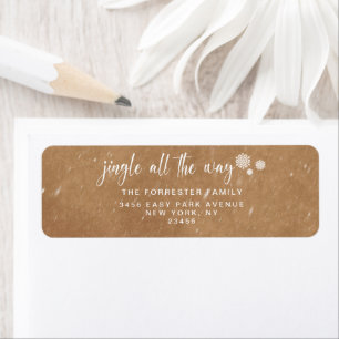 Rustig Kraft Kerst Vakantie Jingle All The Way Etiket