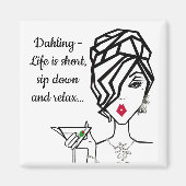 "Rustig maar en ontspan..." Magneet (Voorkant)