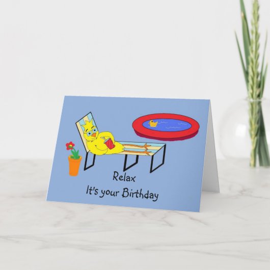 Rustig maar, het is je verjaardag. kaart (Voorkant)