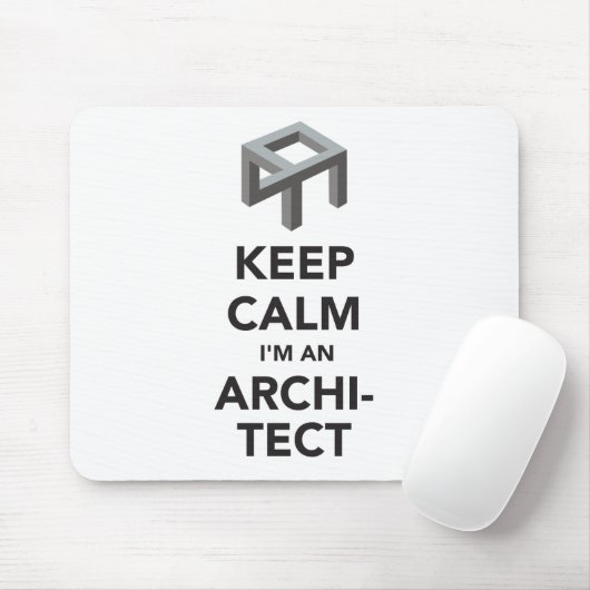 Rustig maar, ik ben architect muismat (Met muis)