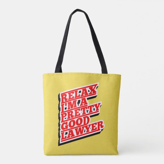 Rustig maar, ik ben een goede advocaat draagtas (Achterkant)