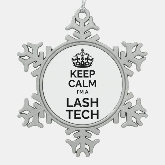 Rustig maar, ik ben een welkomsttechniek tin sneeuwvlok ornament (Voorkant)